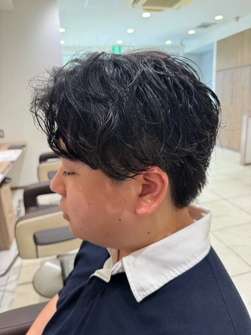 ショート パーマ メンズ フェザーパーマ メンズパーマ カット パーマ メンズパーマ特化/ メッシュ/薫/店長のヘアスタイル