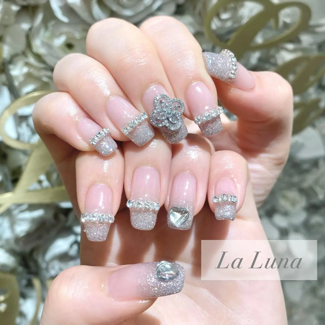 ネイル ハート LaLuna🌙 Natsukiのネイルデザイン