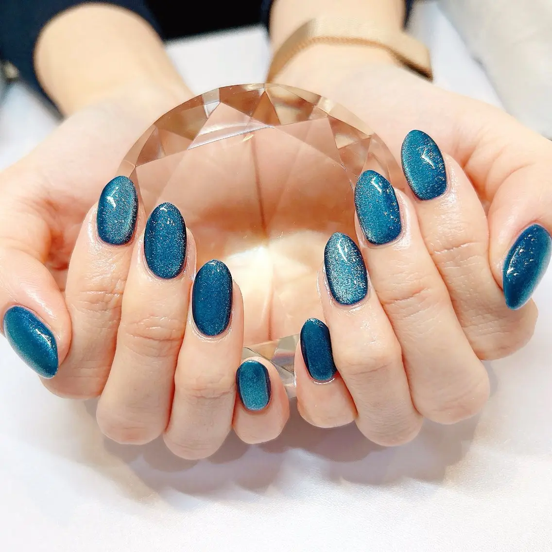 ネイル マグネットネイル オフィスネイル シンプルネイル 春ネイル 夏ネイル ハンドネイル private salon Reiのネイルデザイン