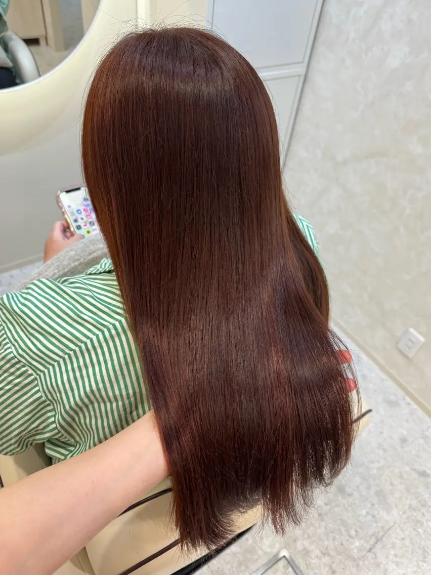 ロング カラー カット ヘアカラー トリートメント 片岡 由依のヘアスタイル