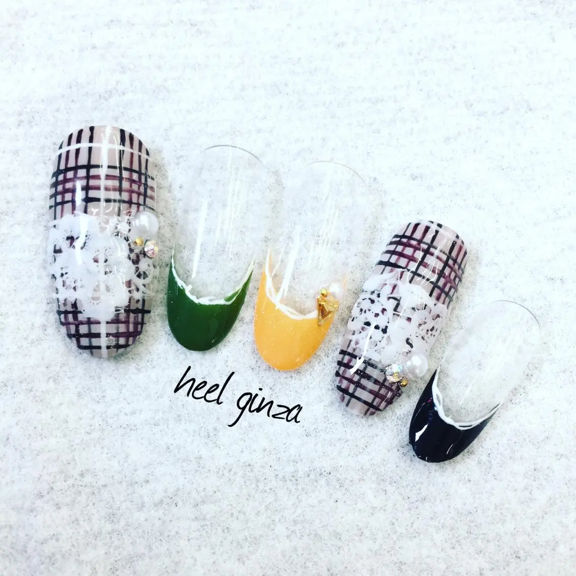 ネイル アニマル柄 レース miel nailのネイルデザイン
