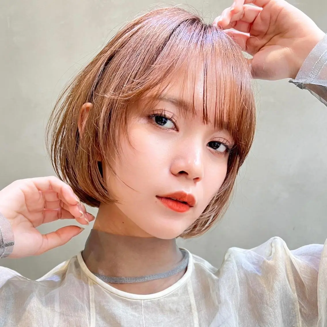 ミディアム カラー パーマ ヘアアレンジ メンズ キッズ ネイル マツエク・マツパ アイブロウ 丁寧なカウンセリング 🌿Chiemi🌿のヘアスタイル