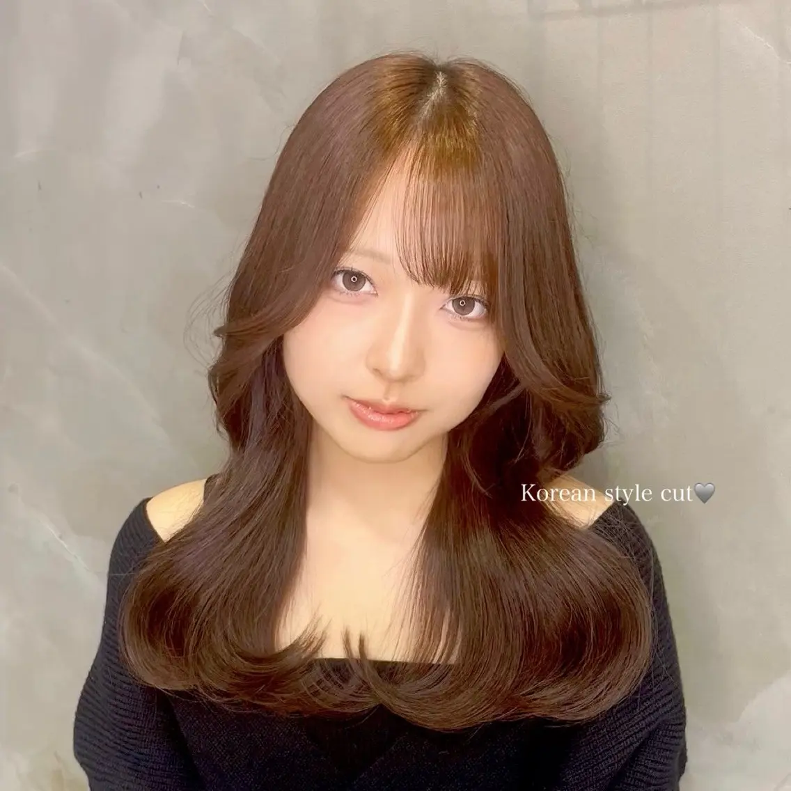 セミロング 韓国風ヘア 💖似合わせカラー / Rion💖のヘアスタイル