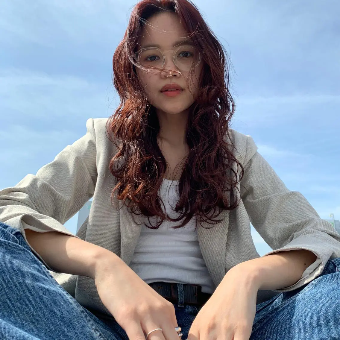ロング 岡本 空大のヘアスタイル