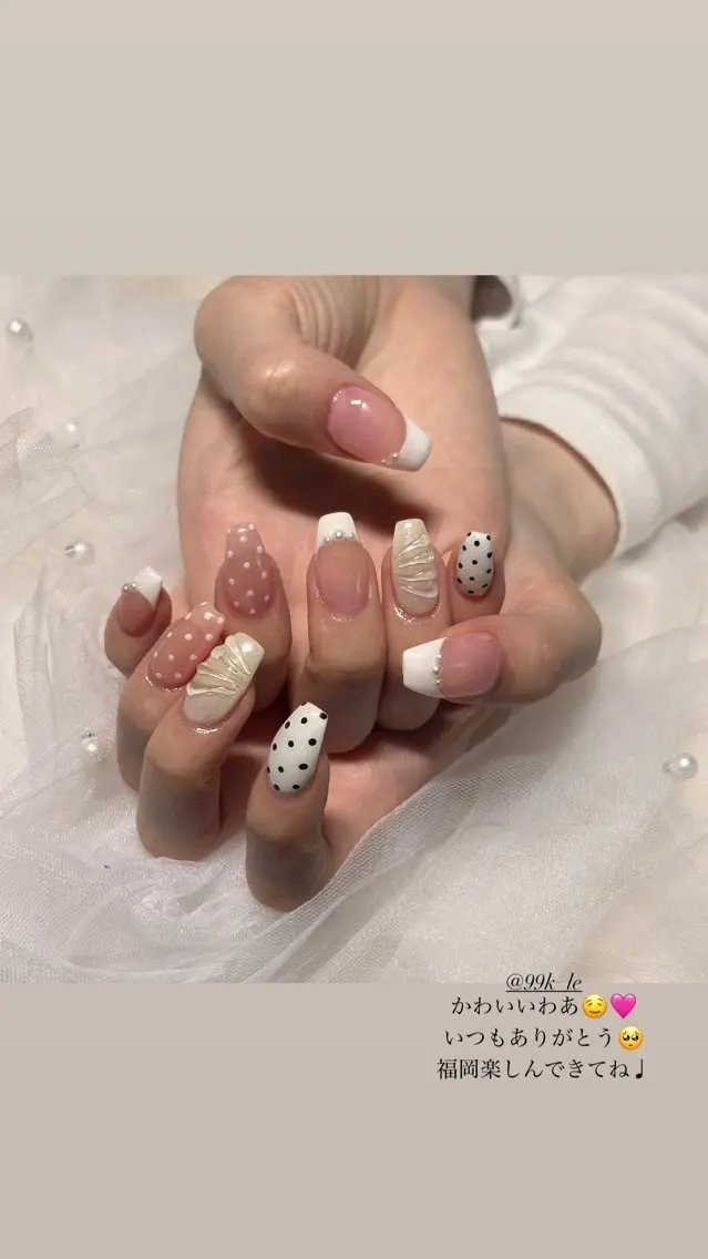 セミロング yuka ♡のネイルデザイン