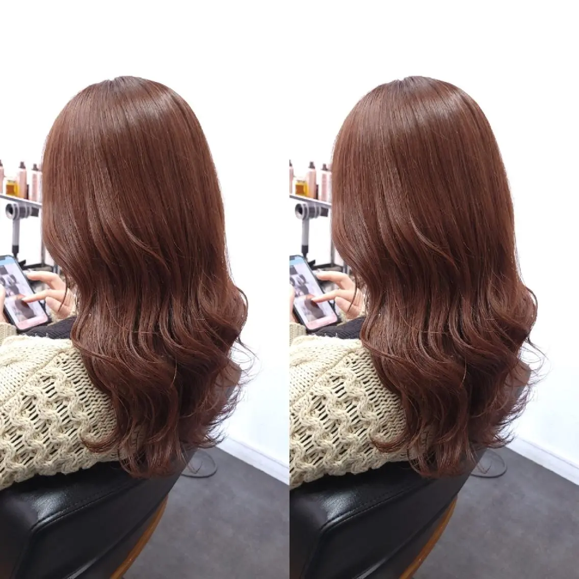 セミロング カット ヘアカラー トリートメント 平田 広大のヘアスタイル