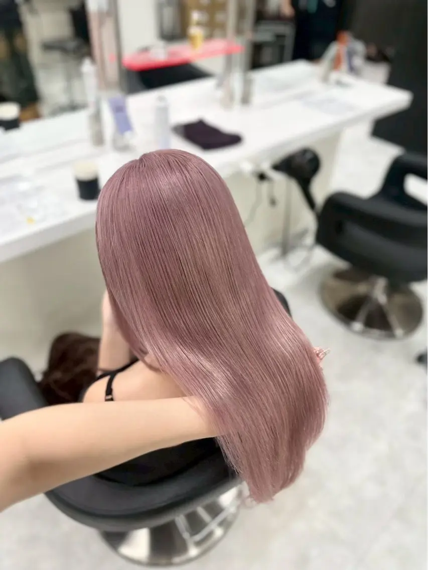 セミロング カラー ヘアカラー KUREHA/艶モテ カラー✨／海外系🌺のヘアスタイル