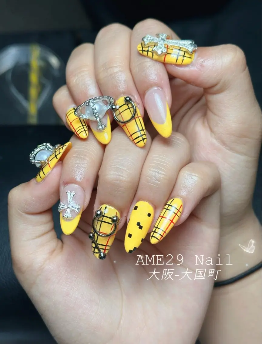 ロング カラー ハンドネイル AME29 Nail ネイルサロンのネイルデザイン