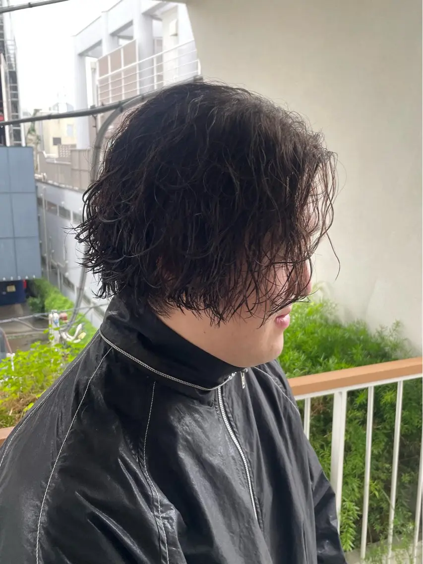 パーマ メンズ カット パーマ トリートメント ヘアセット メンズモテパーマ💙 fuwaのヘアスタイル