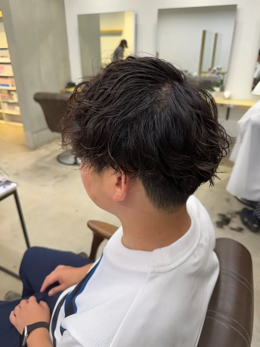 【メンズ限定】デザインパーマ+カット 12600円→8800円の写真