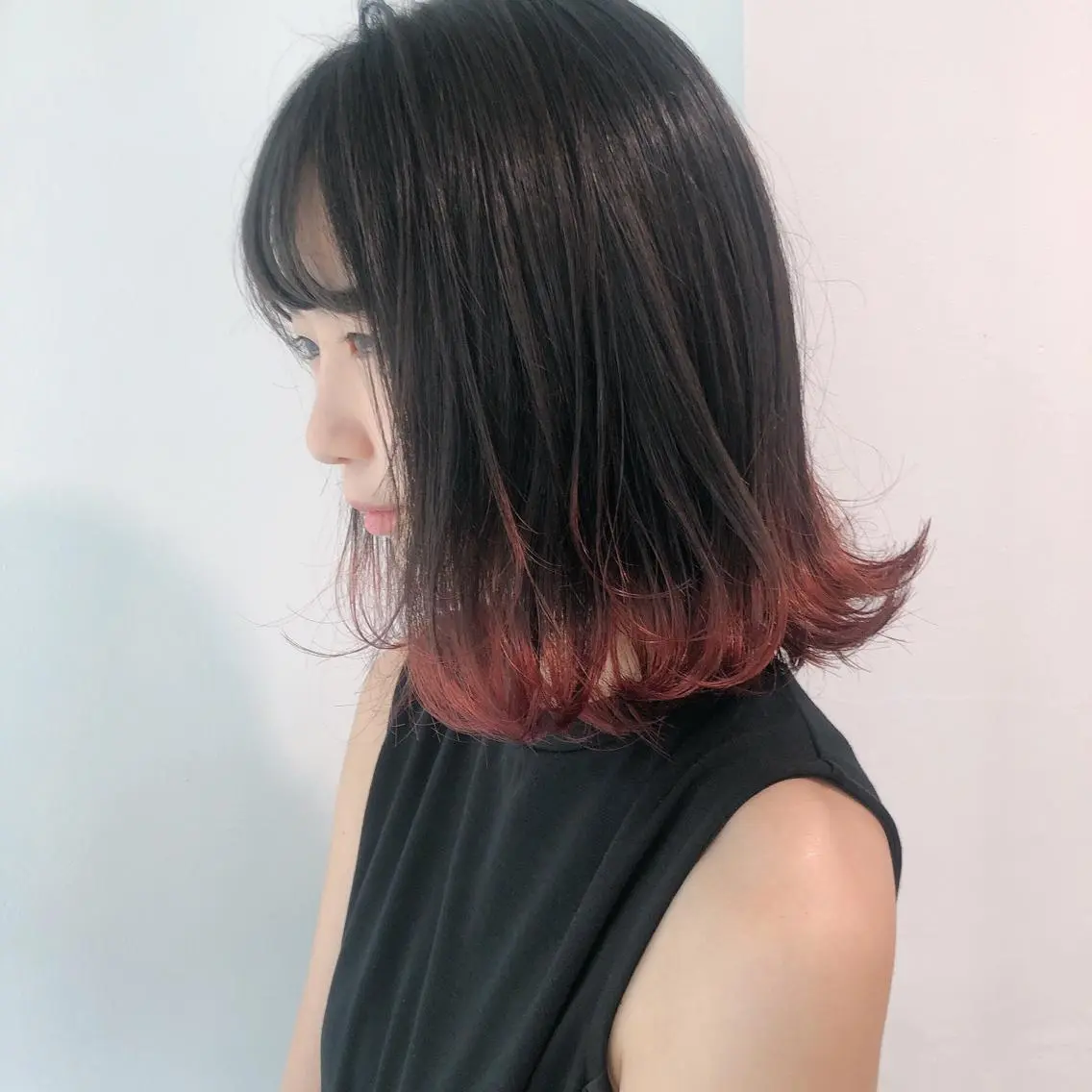 ミディアム カラー ヘアカラー トリートメント ヘアセット ❤️sai❤️ official❤️のヘアスタイル