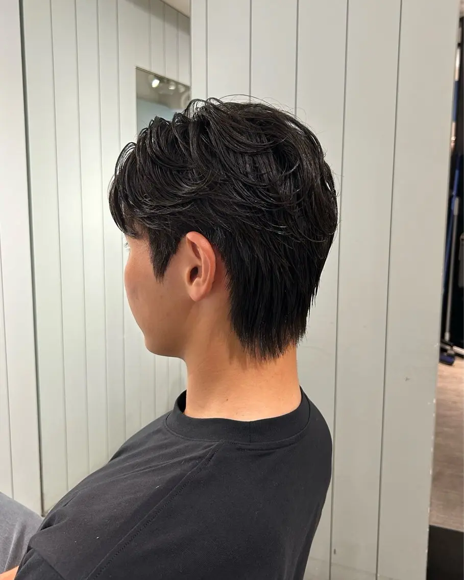パーマ メンズ ダウンパーマ カルマパーマ メンズパーマ 隈元 光のヘアスタイル