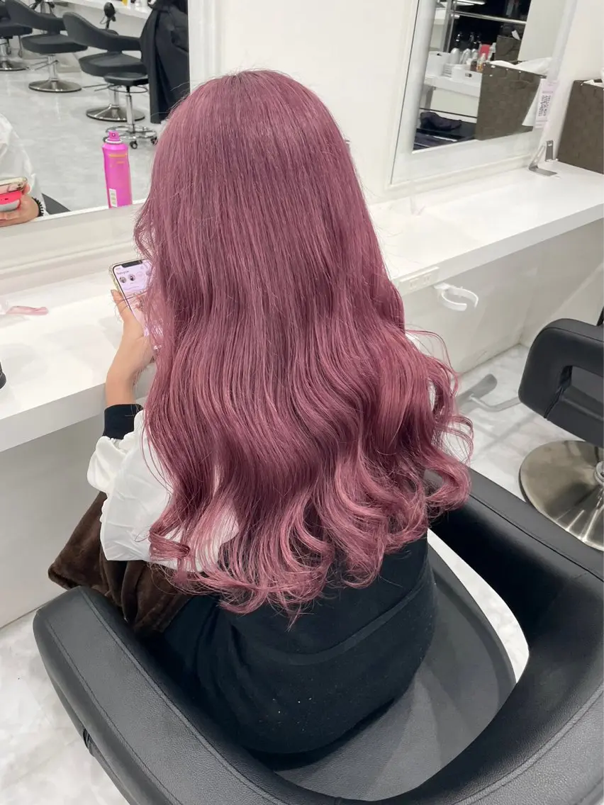 セミロング カラー ヘアアレンジ ヘアカラー トリートメント ヘッドスパ ヘアセット 【公式】DISCO銀 座🪩トレンド🪽のヘアスタイル