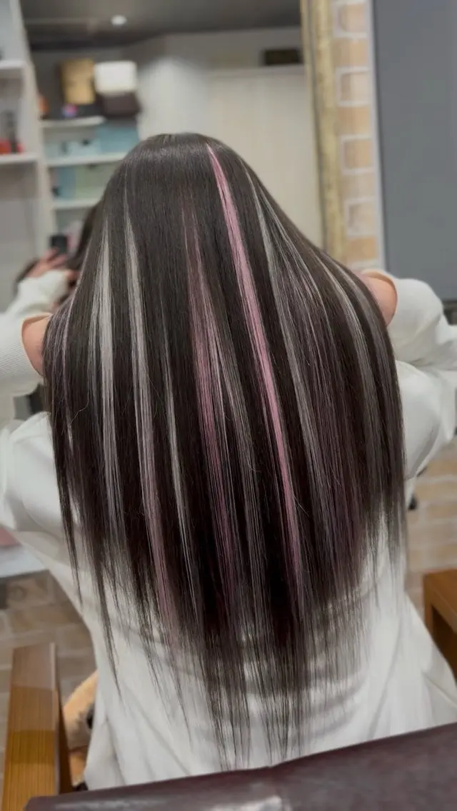 ロング カラー haruto カラー ブリーチ・エクステのヘアスタイル