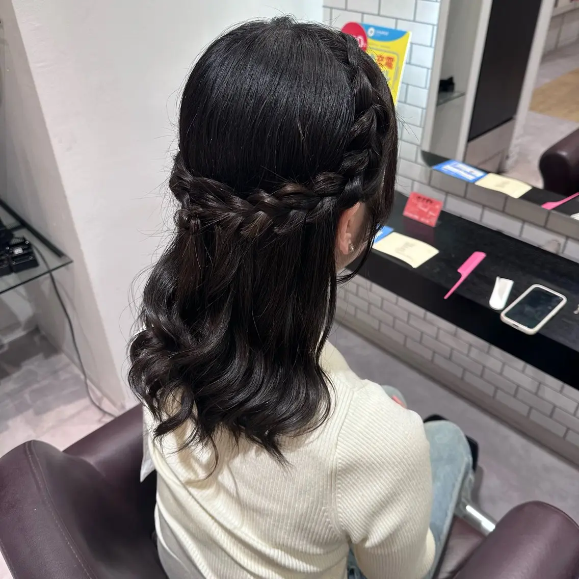 セミロング ヘアセット 🎀ヘアアレンジ 🎀ななみのヘアスタイル