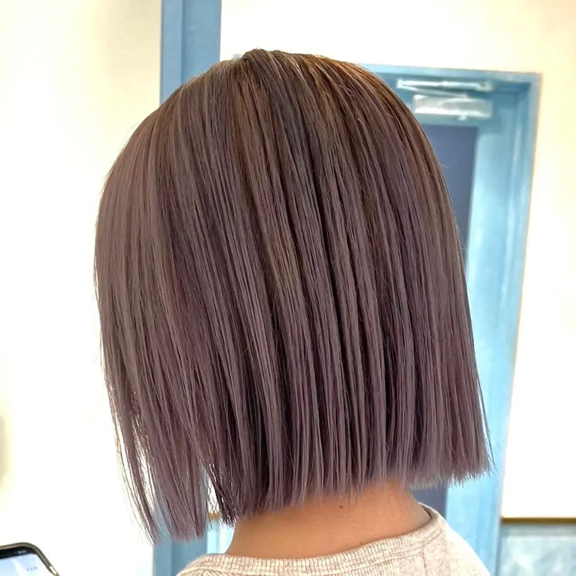 ミディアム カラー ヘアカラー トリートメント 🍀小川大輔🍀 ボブ/ブリーチ🥇のヘアスタイル