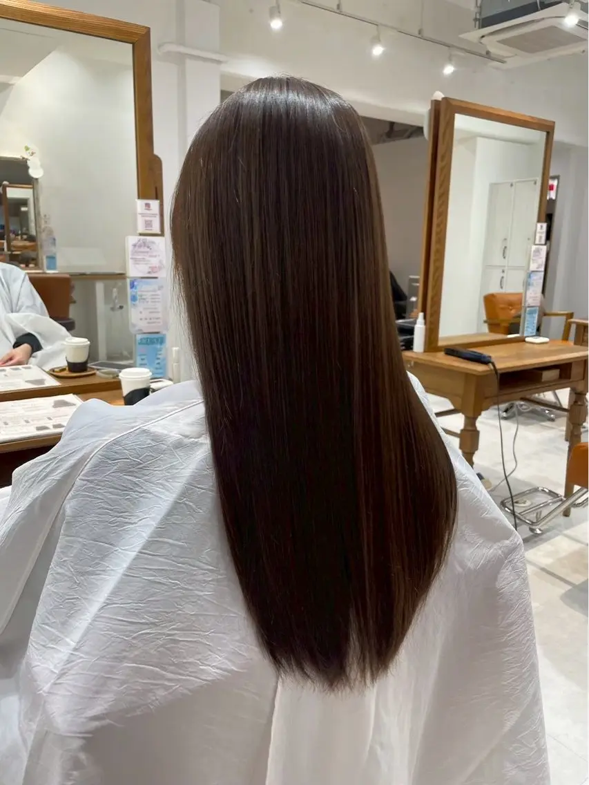 ロング 縮毛矯正 小林 駿のヘアスタイル
