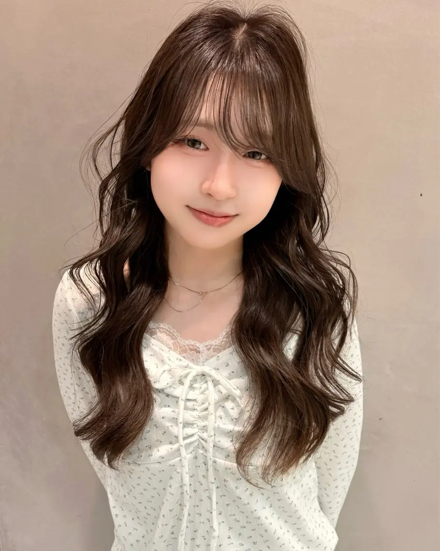 ロング カット ヘアカラー トリートメント 縮毛矯正/髪質改善/ 韓国ヘア/reiyaのヘアスタイル