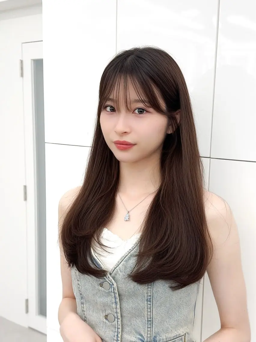セミロング カラー ヘアアレンジ 顔周り&ミディアム 特化/池袋/kokiのヘアスタイル