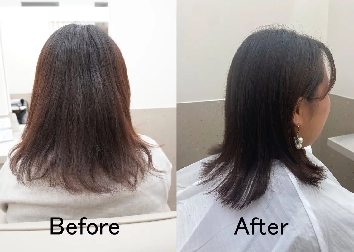 ミディアム くせ毛 多毛くせ毛カット専門 ネギシトモヒロのヘアスタイル