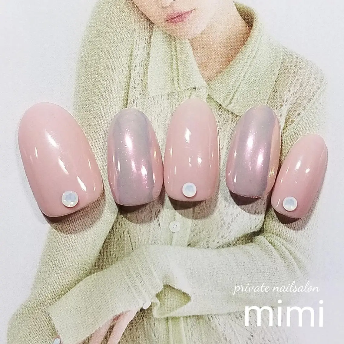 ネイル ミラーネイル ハンドネイル 博多ネイル ｍｉｍｉのネイルデザイン
