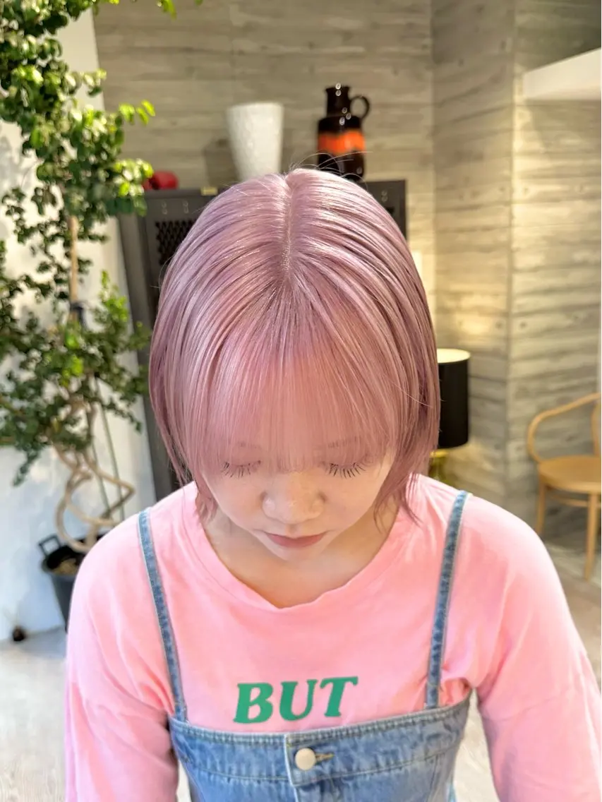 ミディアム カラー ヘアカラー トリートメント kai .のヘアスタイル