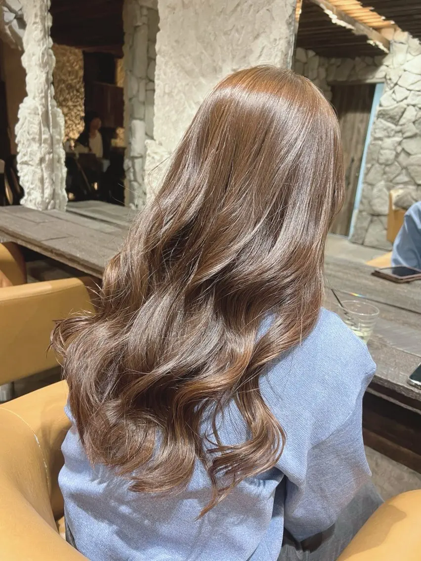 ロング カラー ヘアアレンジ カット ヘアカラー トリートメント 名駅/垢抜けカラー/ 髪質改善/リナ♡のヘアスタイル