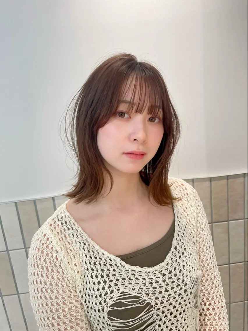 ミディアム カラー カット ヘアカラー トリートメント 🌈レイヤーカット/ /吉田悟志🌈のヘアスタイル