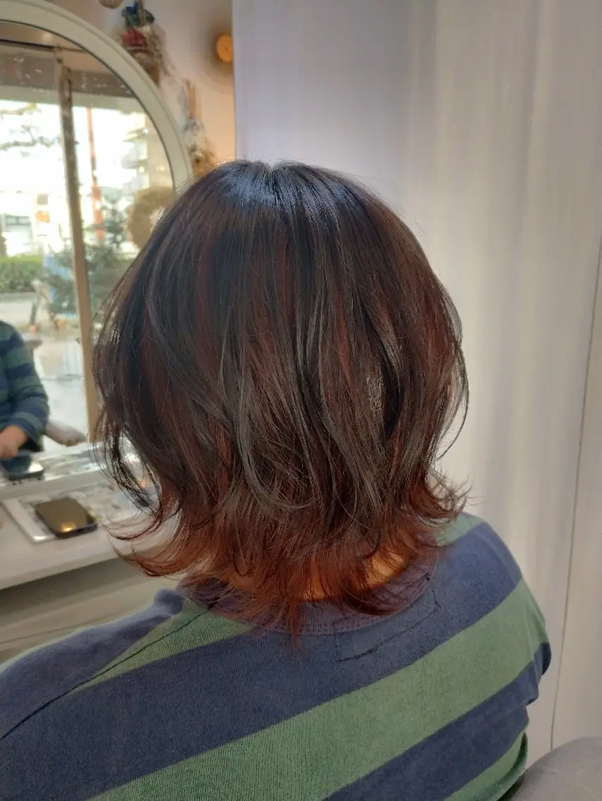 ヘアアレンジ ショート amiu/カラー/ス パ🐰土井志歩のヘアスタイル