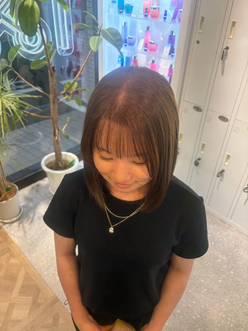 ミディアム ヘアカラー mana / 藤崎美容室のヘアスタイル