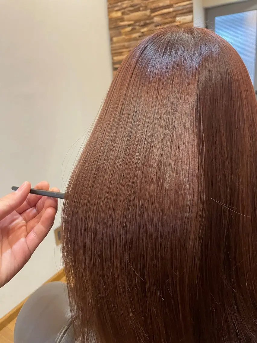 セミロング カット ヘアカラー トリートメント 藤野 拳登のヘアスタイル