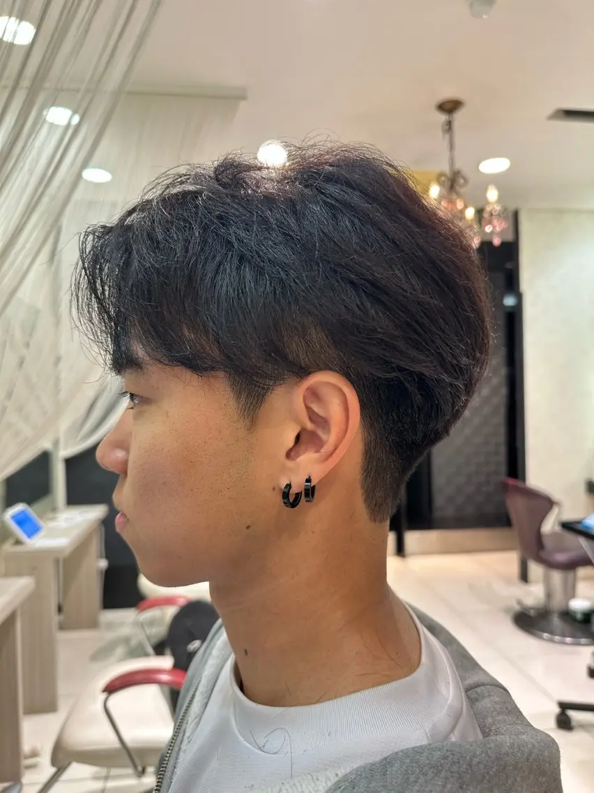 パーマ メンズ ビジネス メンズパーマ ニュアンスパーマ カット パーマ ヘアセット 市川透明感カラー &パーマ美容師Kaiのヘアスタイル