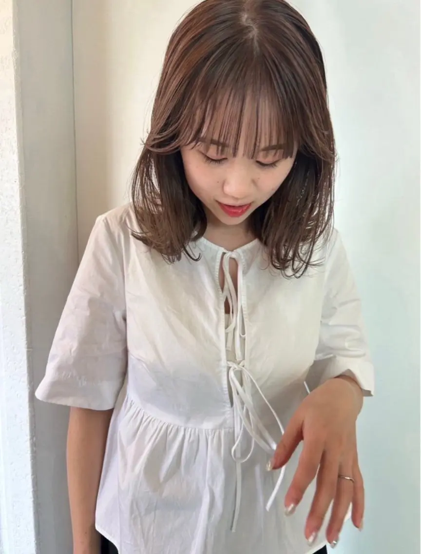 前髪カット✂️+選べるオージュアトリートメント🍑✨️の写真