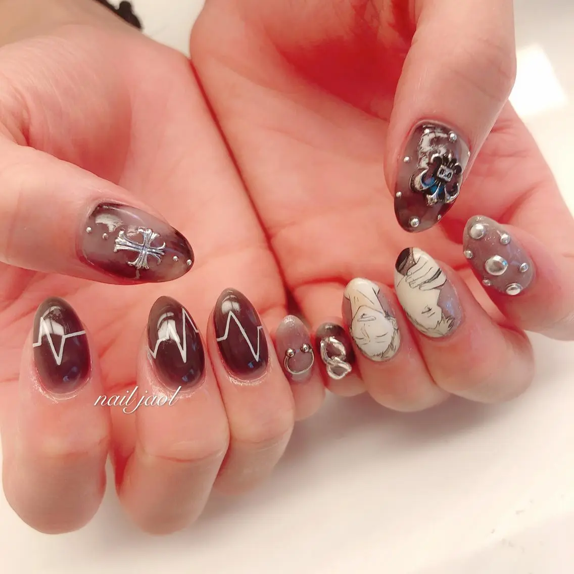 セミロング ネイルJaol 池袋のネイルデザイン