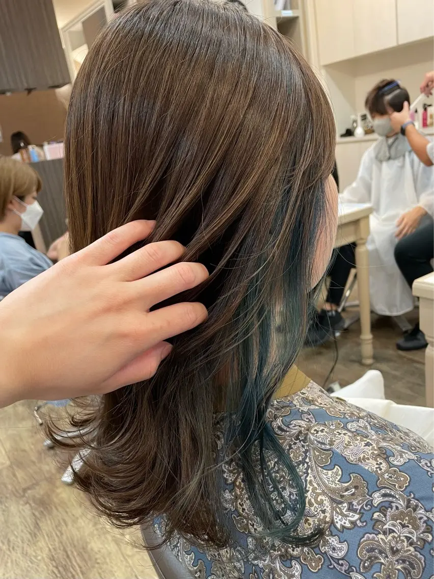 セミロング ヘアカラー sawa tamaeのヘアスタイル
