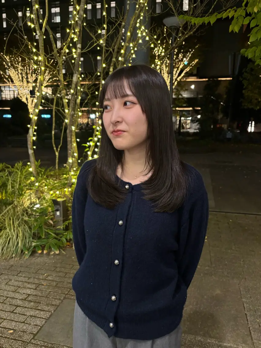 セミロング レイヤーカット 無料パーマモデル募集 /立川/ユウリのヘアスタイル