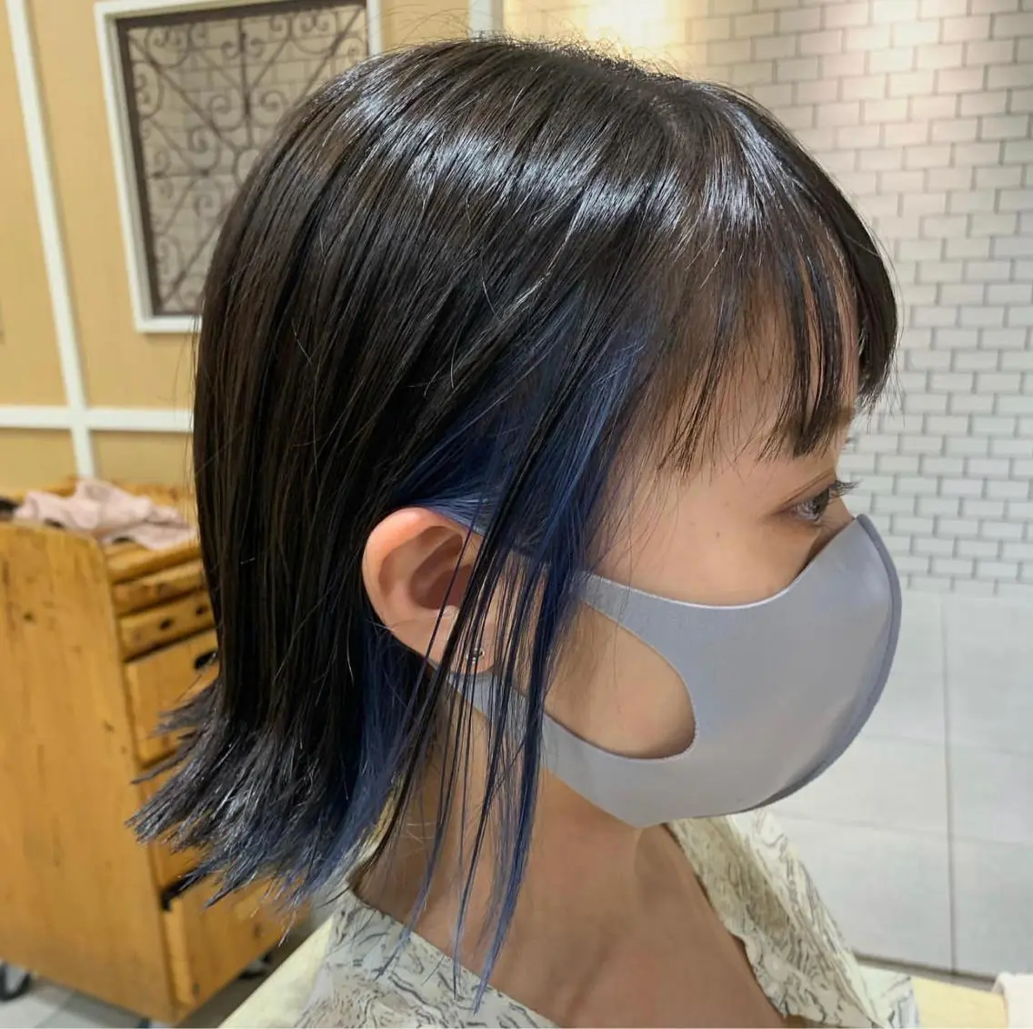 ショート カラー 馬場智哉 白髪ぼかしハイライトのヘアスタイル