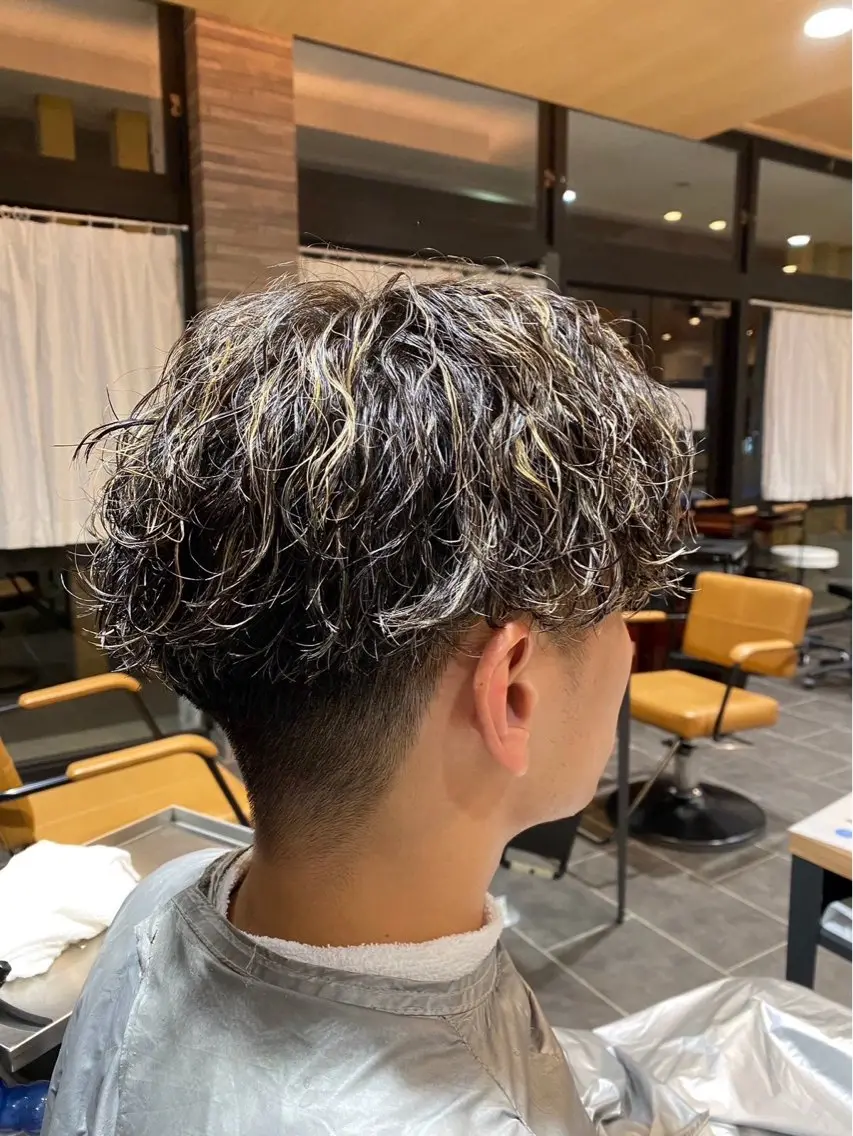 ショート パーマ メンズ カット パーマ ツヤ髪の匠/髪質改善 山本晃太のヘアスタイル