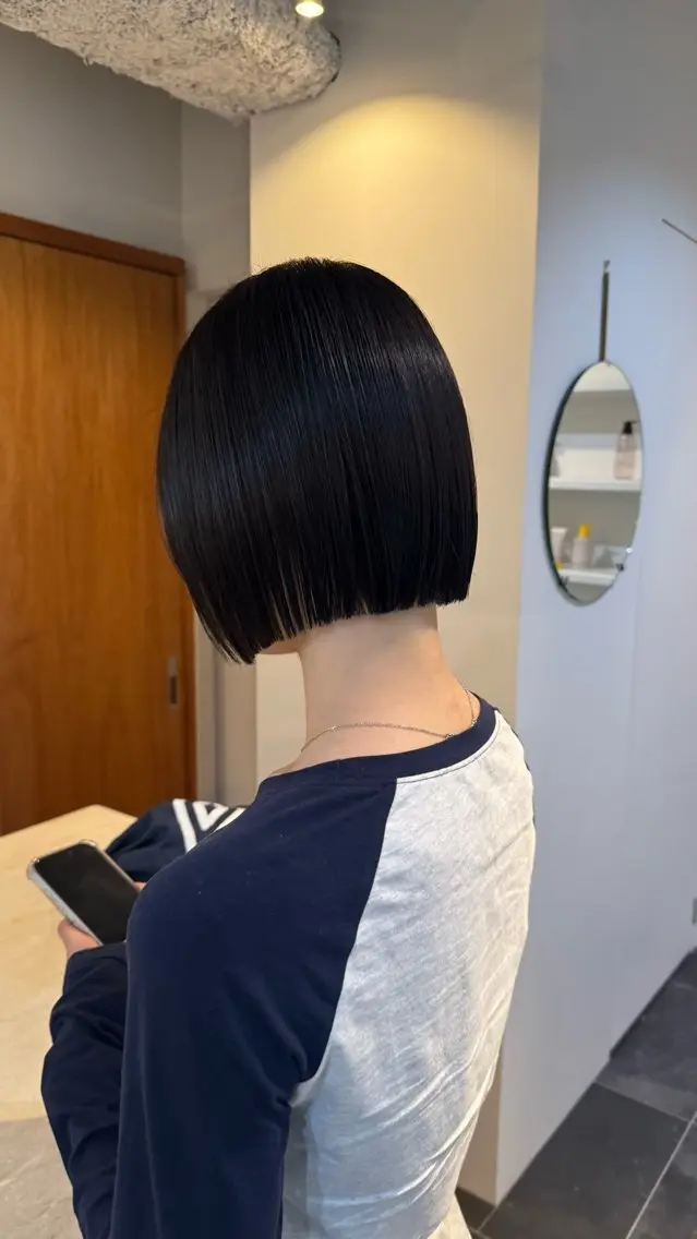 ショート カット 愛花/久屋大通/ 切りっぱなしボブのヘアスタイル