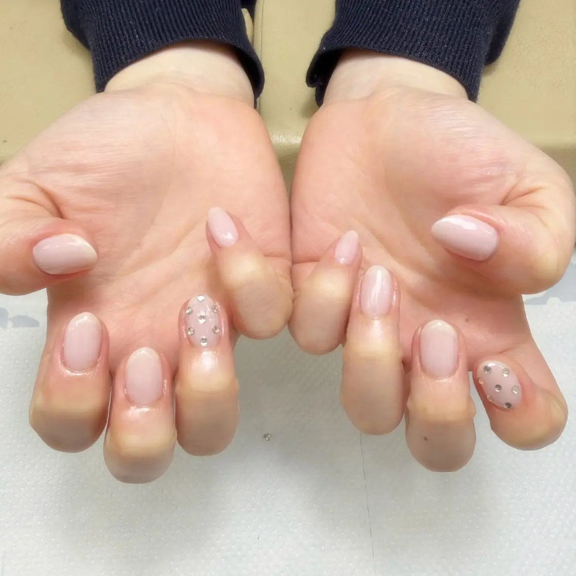 【オフ有り】ジェルワンカラーワンポイントの写真