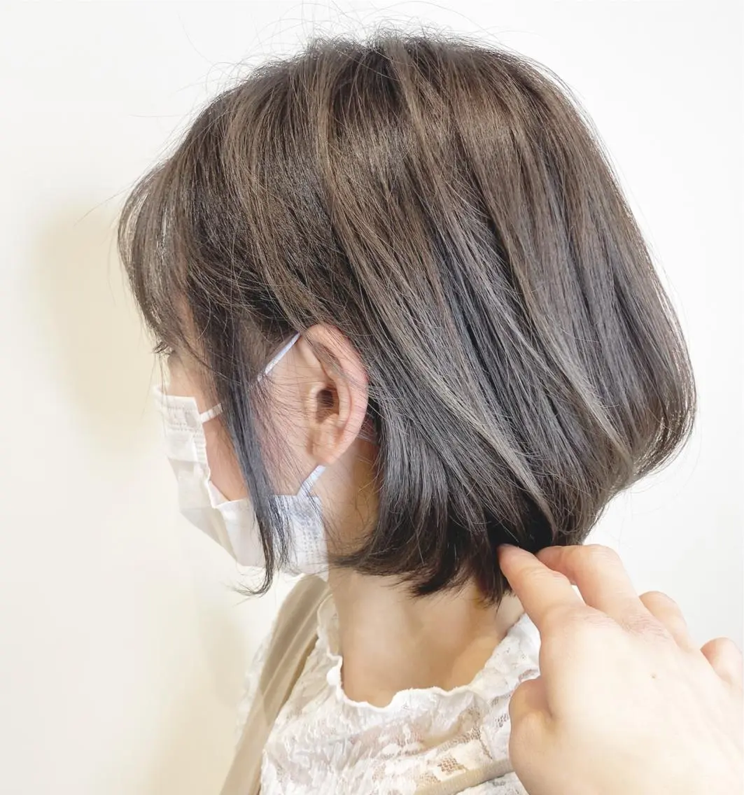 ショート ボブ 大阪ウルフカット ハッシュカットのヘアスタイル