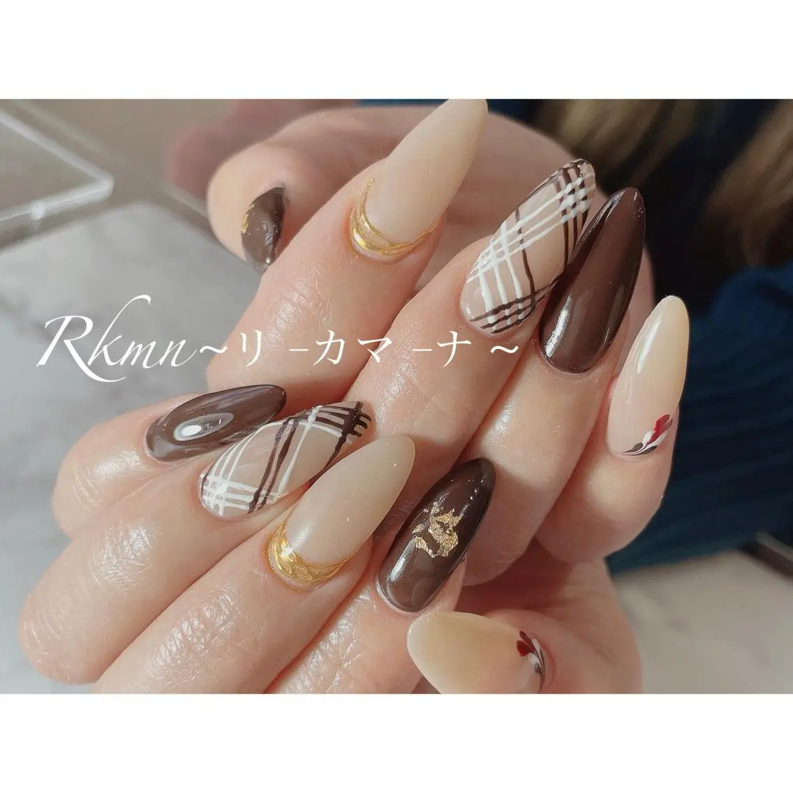 ネイル アートネイル ハート ミラーネイル 春ネイル バレンタイン ハンドネイル フットネイル ハンドケア Rkmn ~リ-カマ-ナ~のネイルデザイン