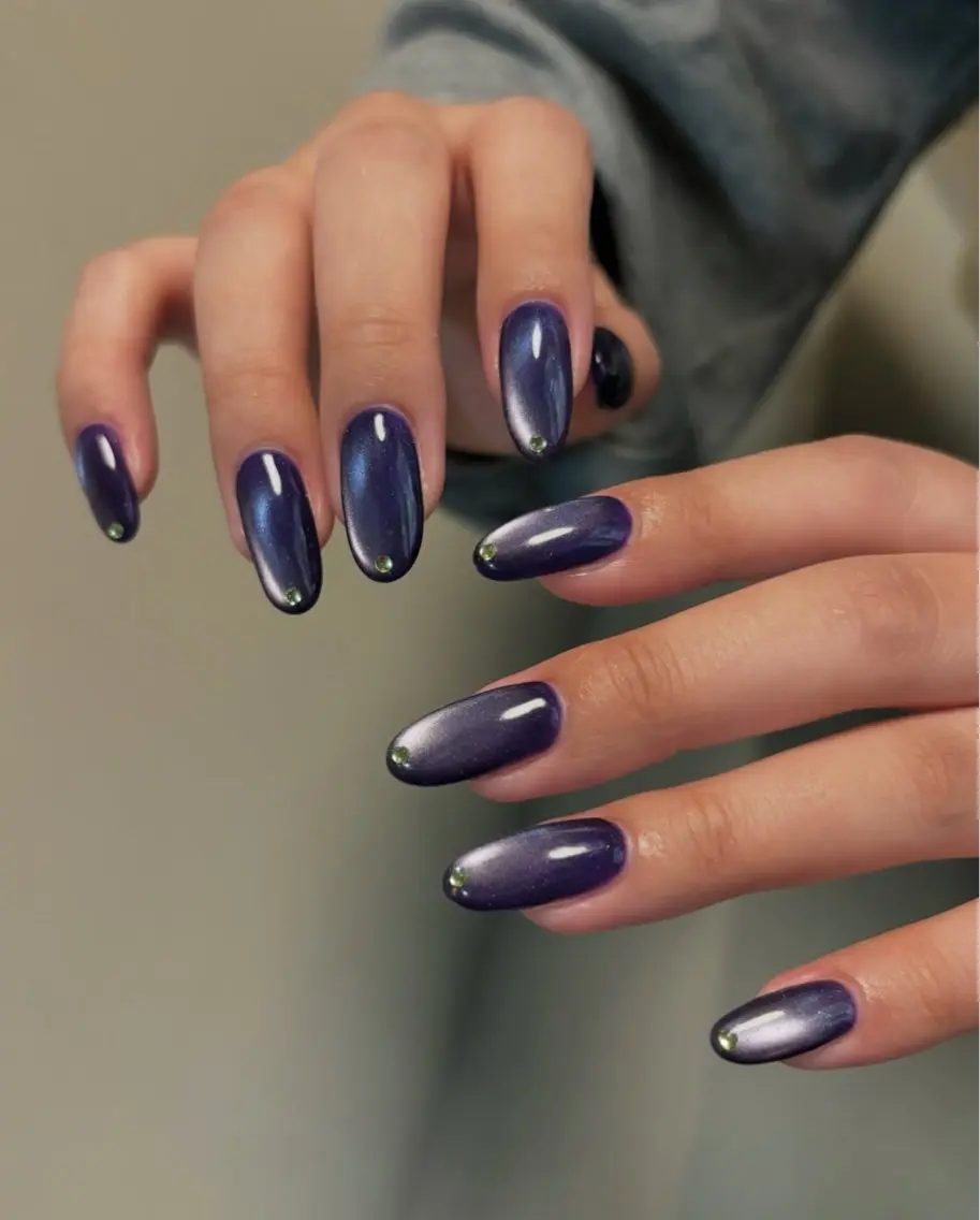 ネイル マグネットネイル マグネットワンカラー ワンカラーネイル ハンドネイル Y3 NailSalonのネイルデザイン