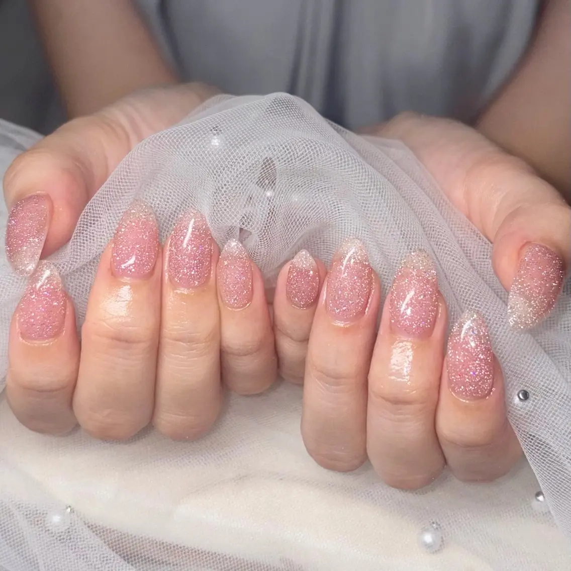 ネイル ラメ(グリッター) ハンドネイル y's beauty京橋店のネイルデザイン