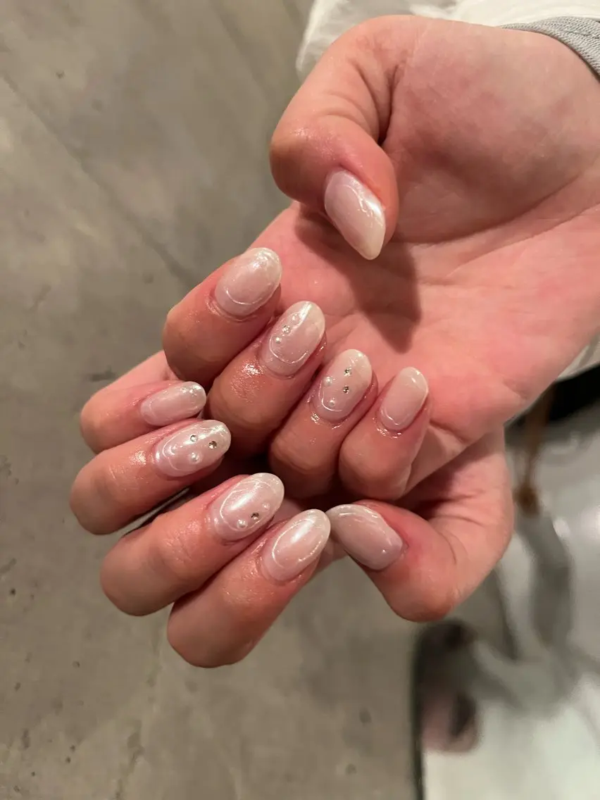 ネイル 持ち込み ニュアンスネイル ハンドネイル DariL Ayaのネイルデザイン