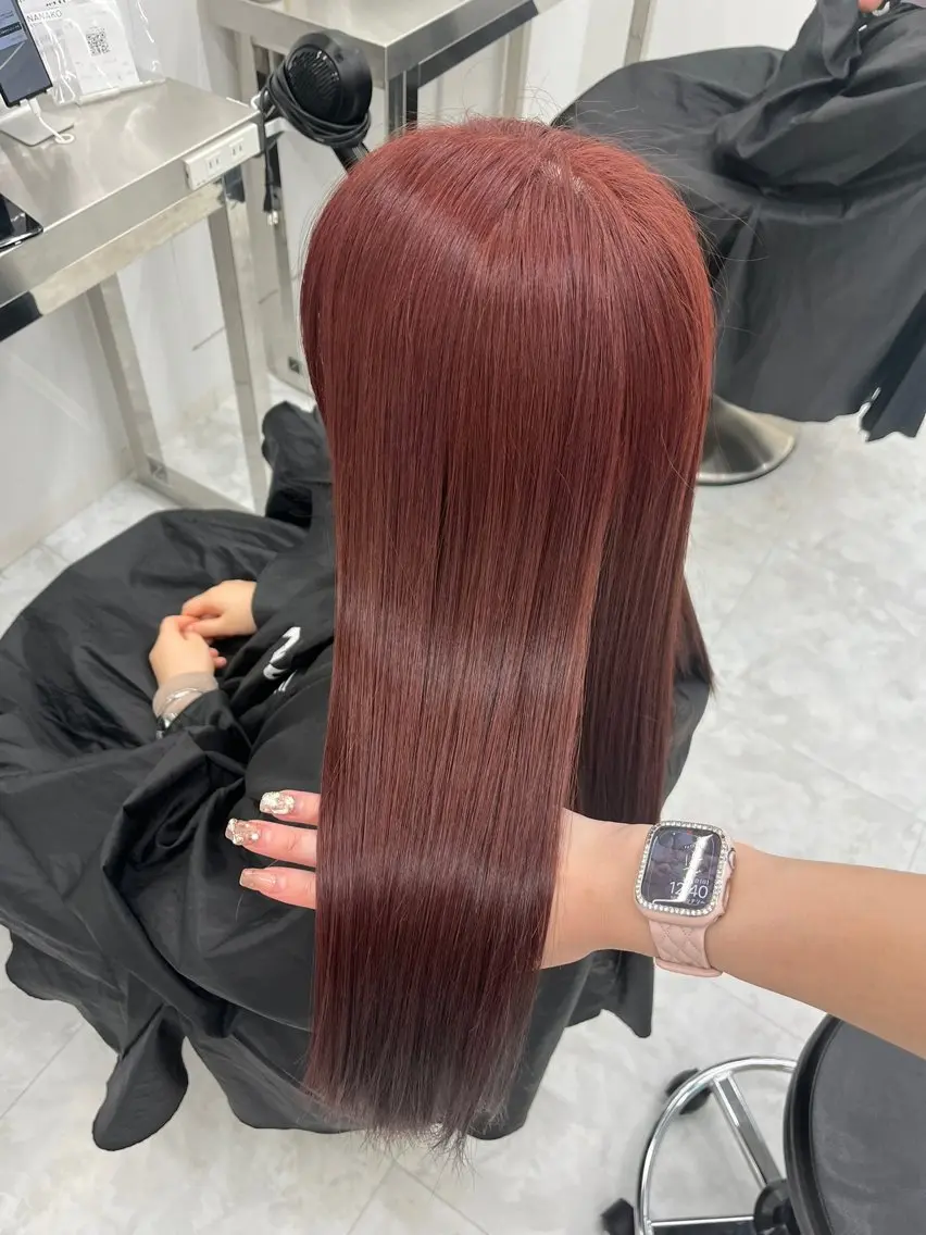 ロング カラー ヘアアレンジ ヘアカラー ヘッドスパ ヘアセット 🫧‪🎀うる艶暖色 🏹Nanako🎀のヘアスタイル