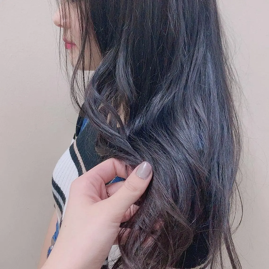 ロング カラー ayaka 縮毛矯正レイヤーのヘアスタイル