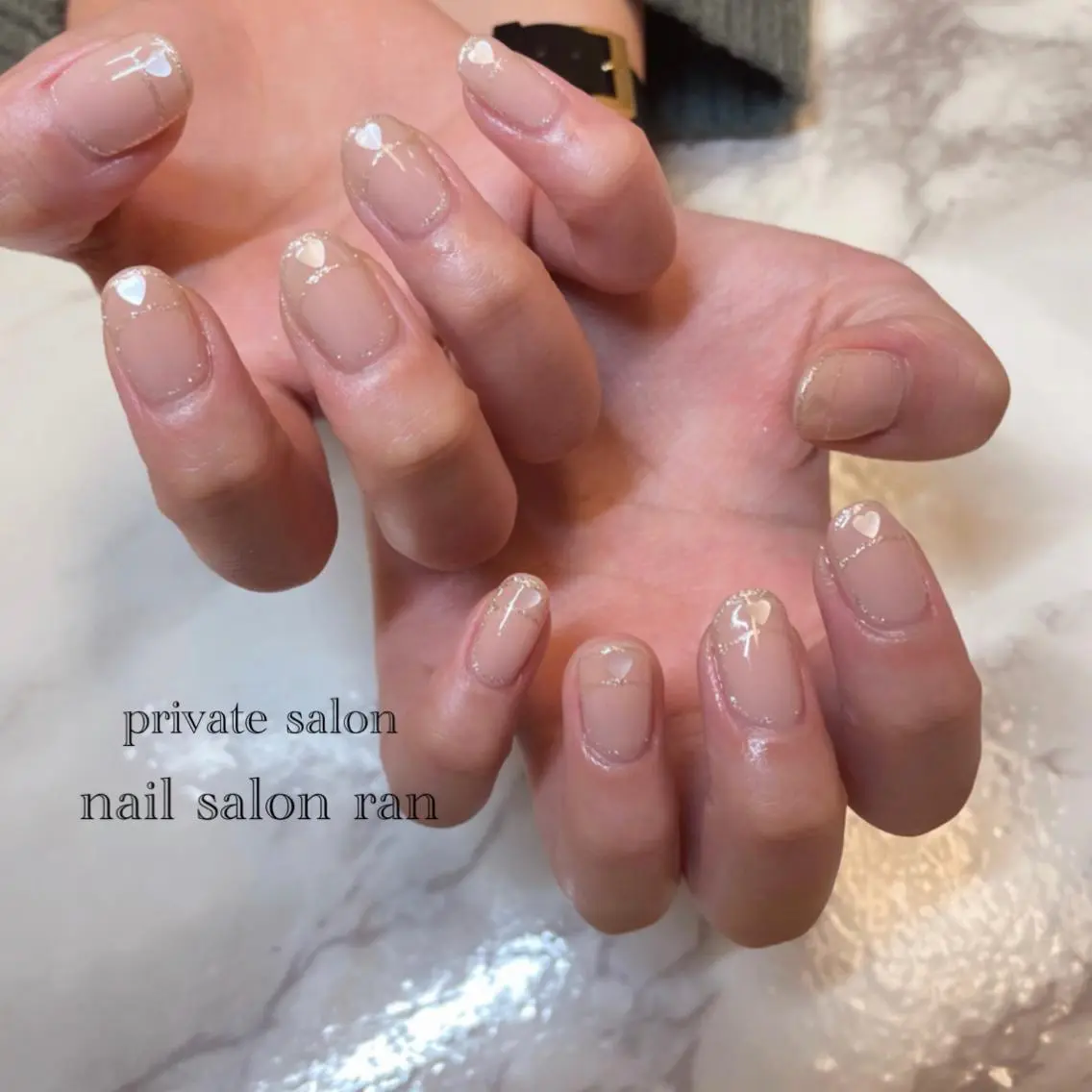 ネイル フレンチネイル nailsalon ranのネイルデザイン