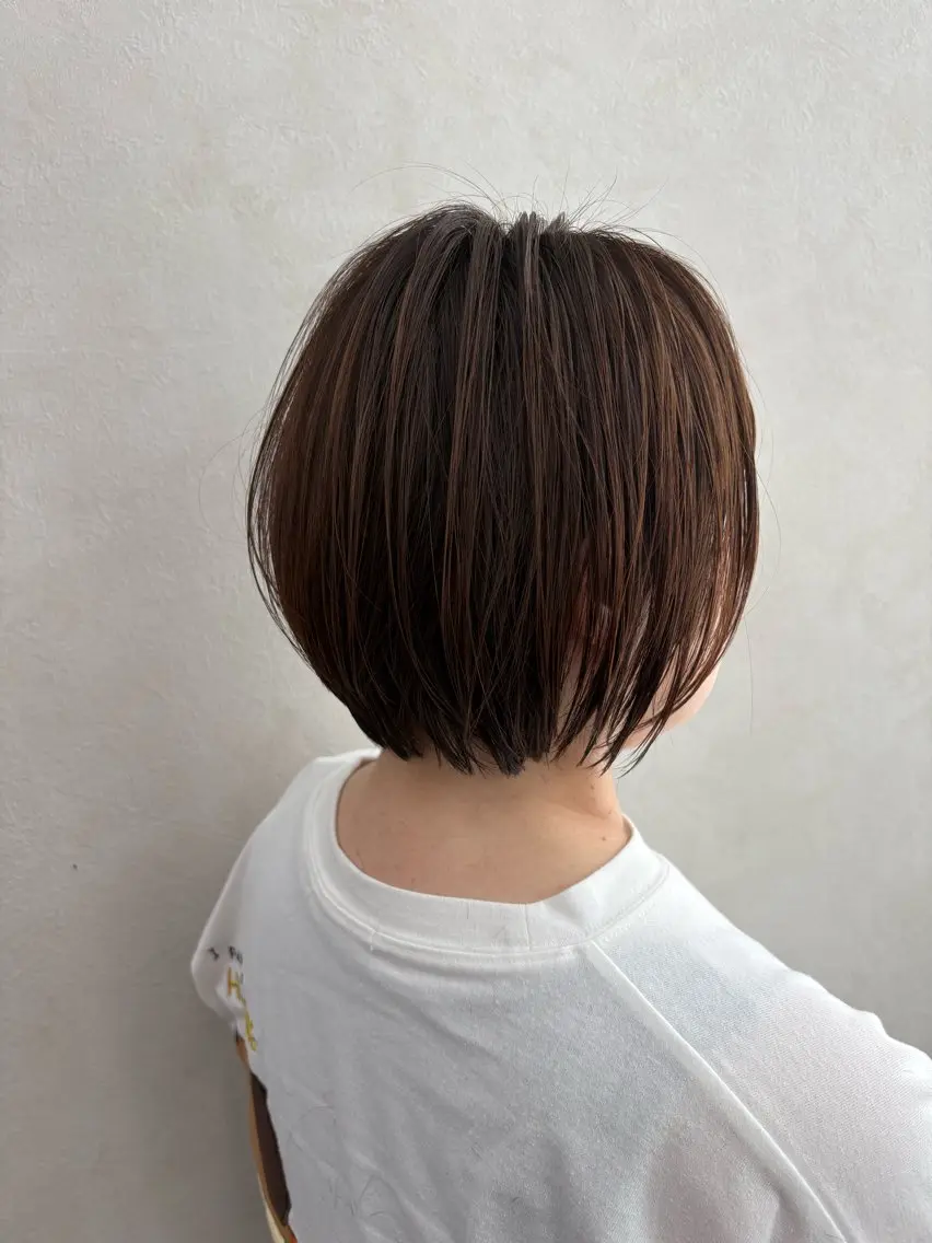ショート カラー ショートボブ ブラウンカラー ショコラブラウン ボブ ショートヘア カット ヘアカラー ショート/ボブ/ 透明感カラー🌿神永のヘアスタイル