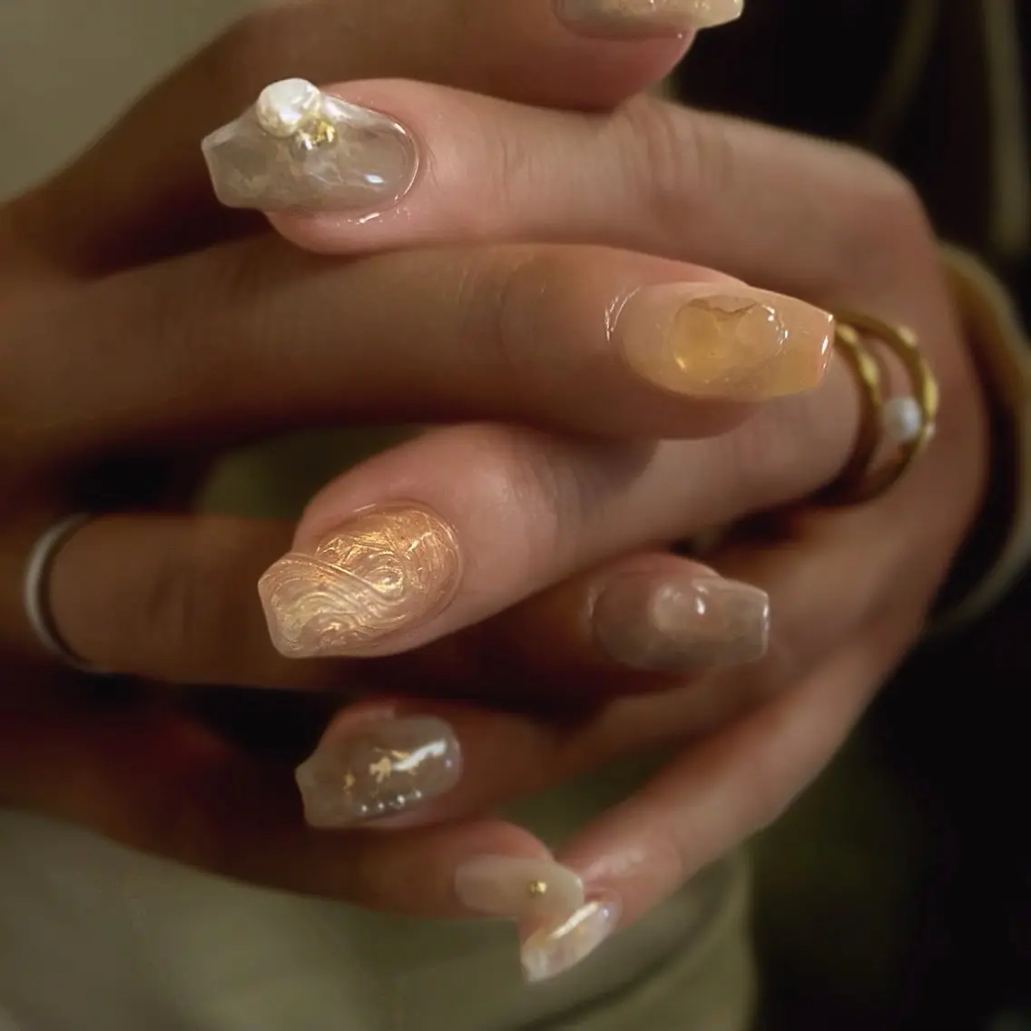 ネイル ニュアンスネイル オフィスネイル シンプルネイル ブライダルネイル ハンドネイル _____jays nailのネイルデザイン